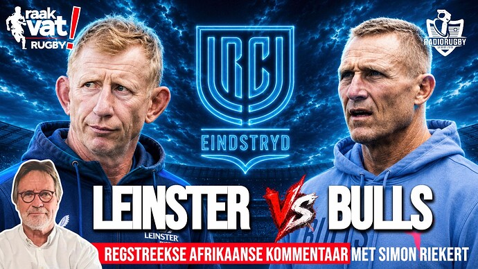RadioRugby Afrikaans commentary of the URC final, Leinster vs Bulls